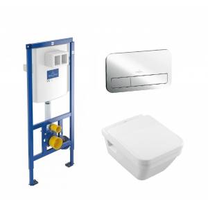 Комплект унитаз безободковый Villeroy&Boch Omnia Architectura Directflush и инсталляция ViConnect